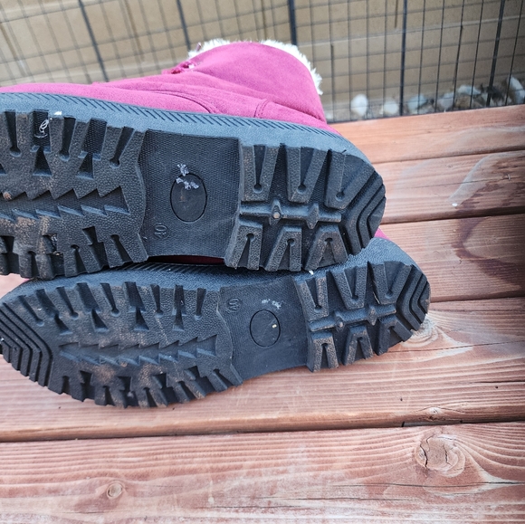 Burgundy Womens Size 40 (8) SQL Boots - Picture 2 of 6